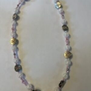 Jelly's Jewelry and Boutique Handcrafted Beaded Necklace with Silver Accents